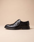 Facette | Men's Patent Leather Brogue Dress Shoes Low-Top Business Shoes
