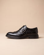 Facette | Men's Patent Leather Brogue Dress Shoes Low-Top Business Shoes