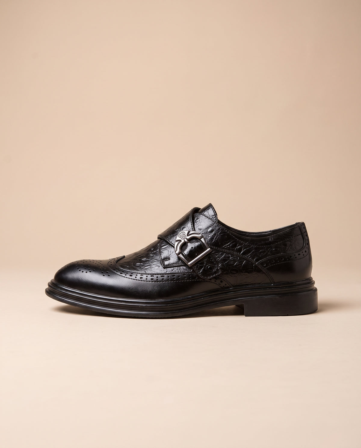 Facette | Men's Patent Leather Brogue Dress Shoes Low-Top Business Shoes