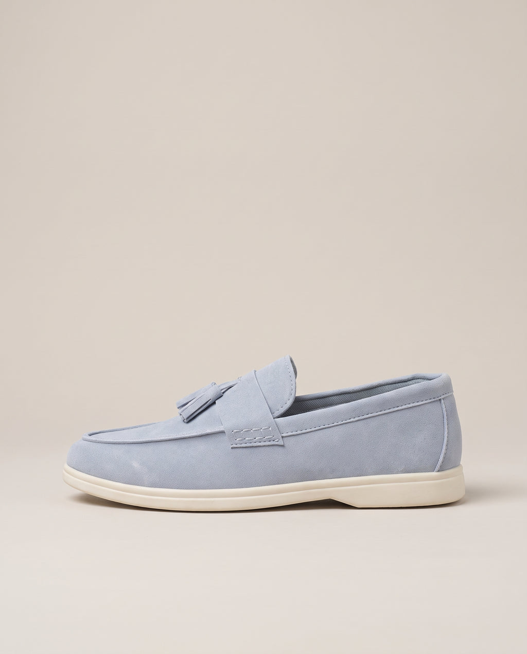 Repère | Men's Suede Tassel Loafers Slip-On Pointed-Toe Brogue Shoes