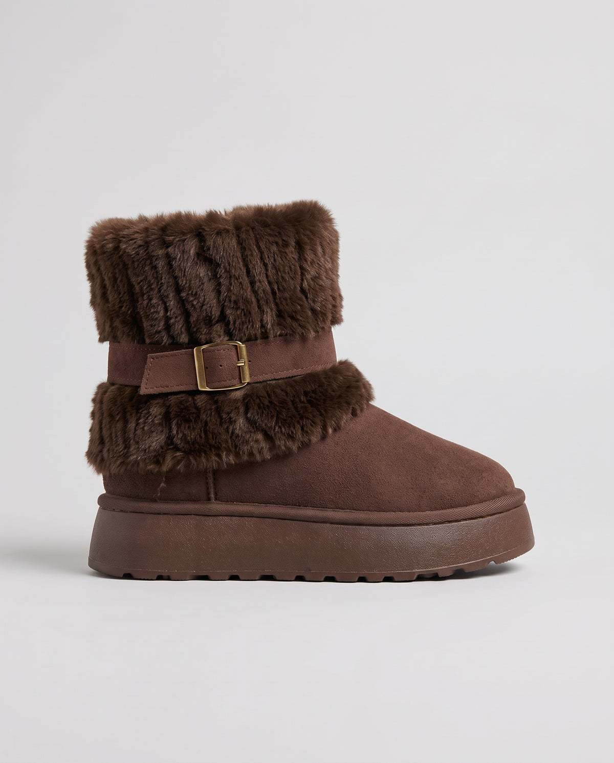 Constance | Women's Leather Snow Boots Fleece-Lined Ankle Boots