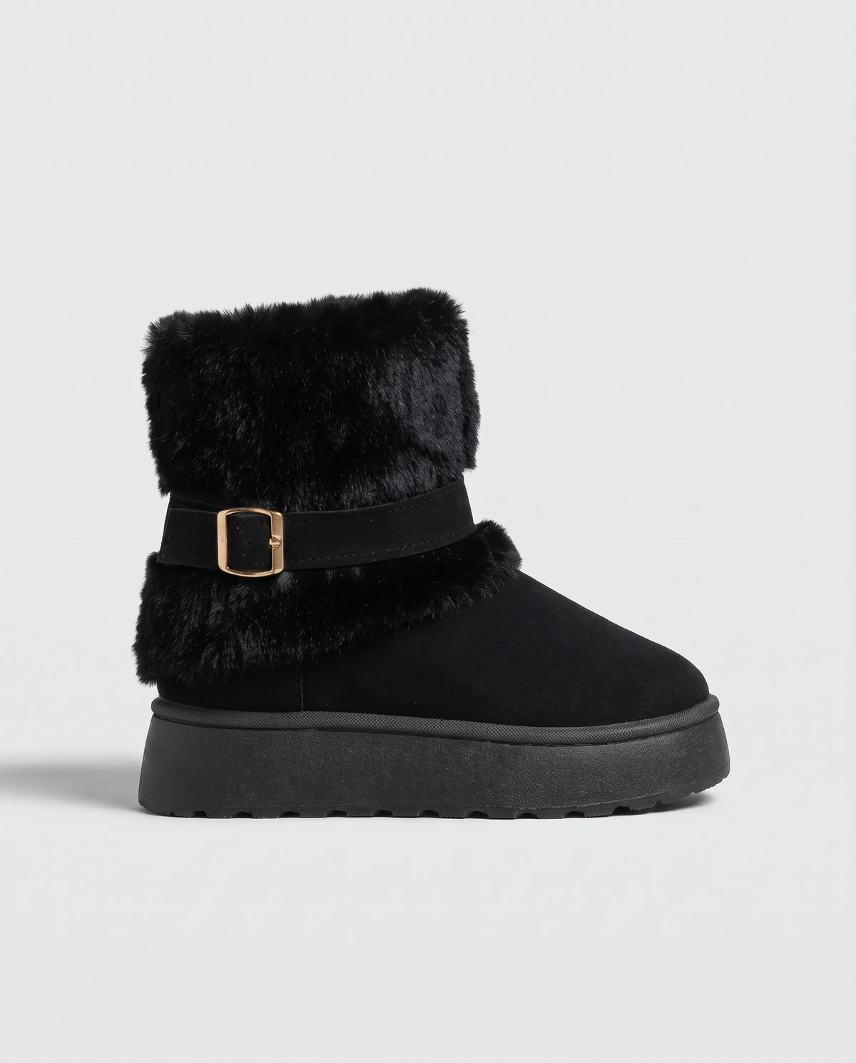Constance | Women's Leather Snow Boots Fleece-Lined Ankle Boots