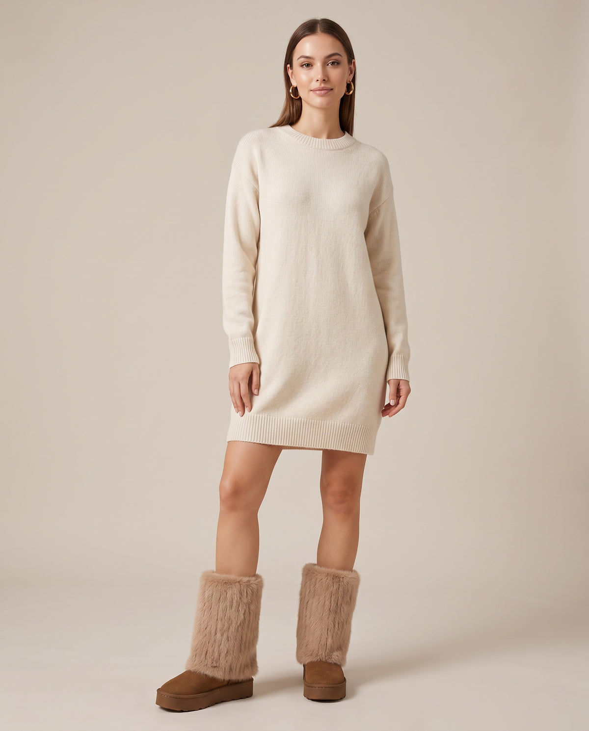Séraphine | Women's Mid-Calf Snow Boots Faux Fur-Lined Winter Boots
