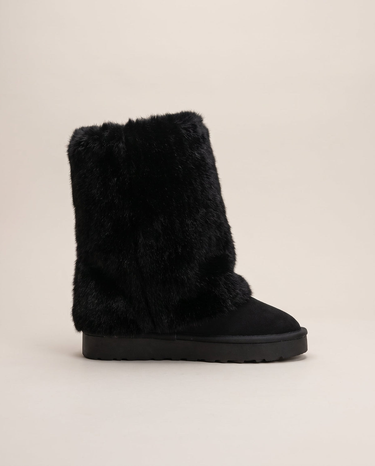 Séraphine | Women's Mid-Calf Snow Boots Faux Fur-Lined Winter Boots