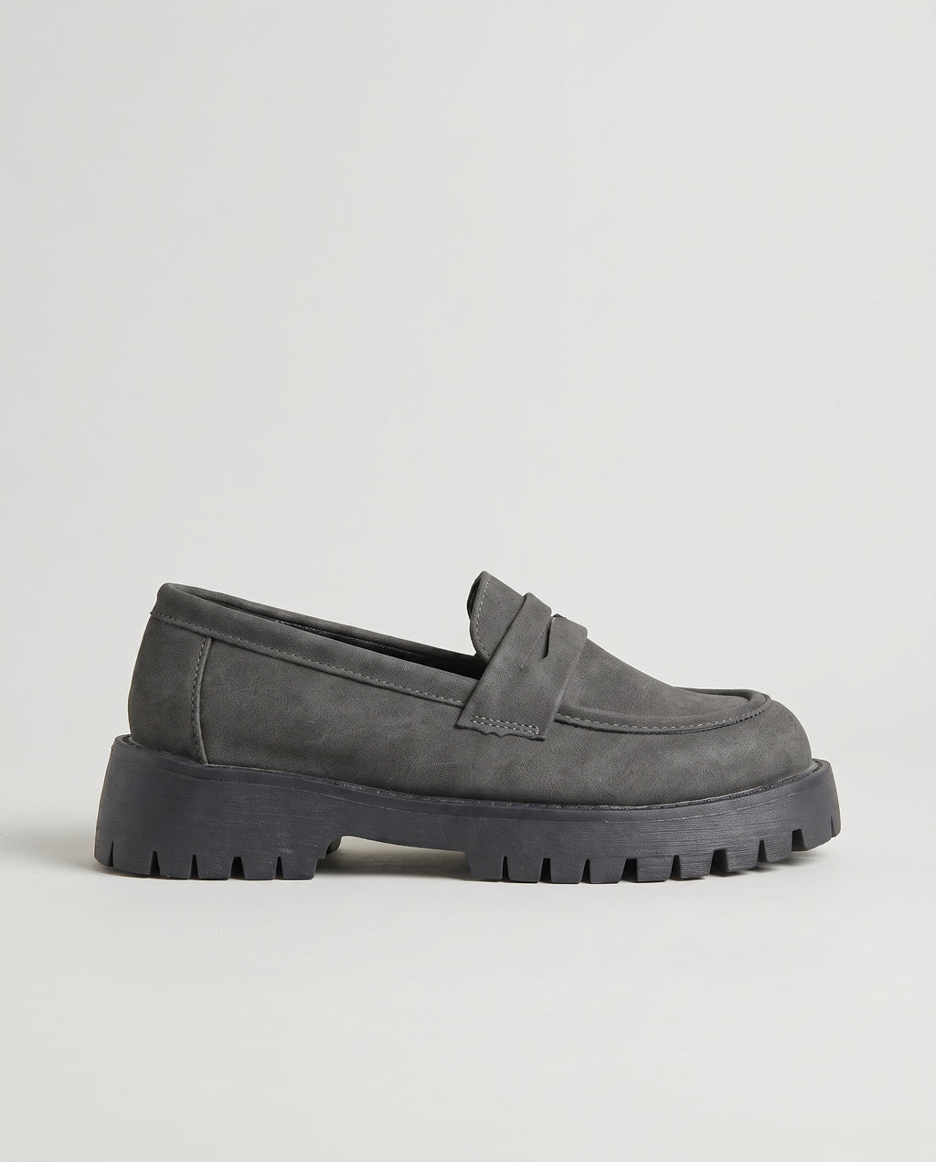Margaux | Women's Faux Leather Platform Loafers Chunky Round-Toe Shoes