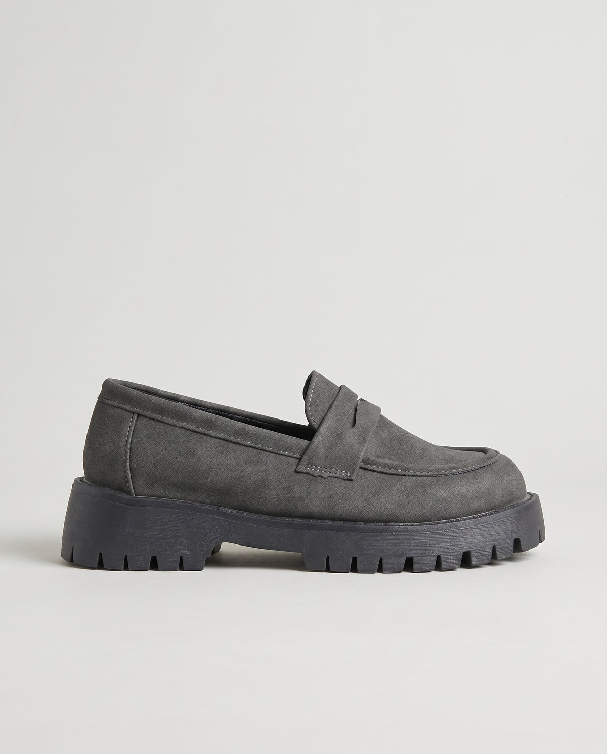 Margaux | Women's Faux Leather Platform Loafers Chunky Round-Toe Shoes