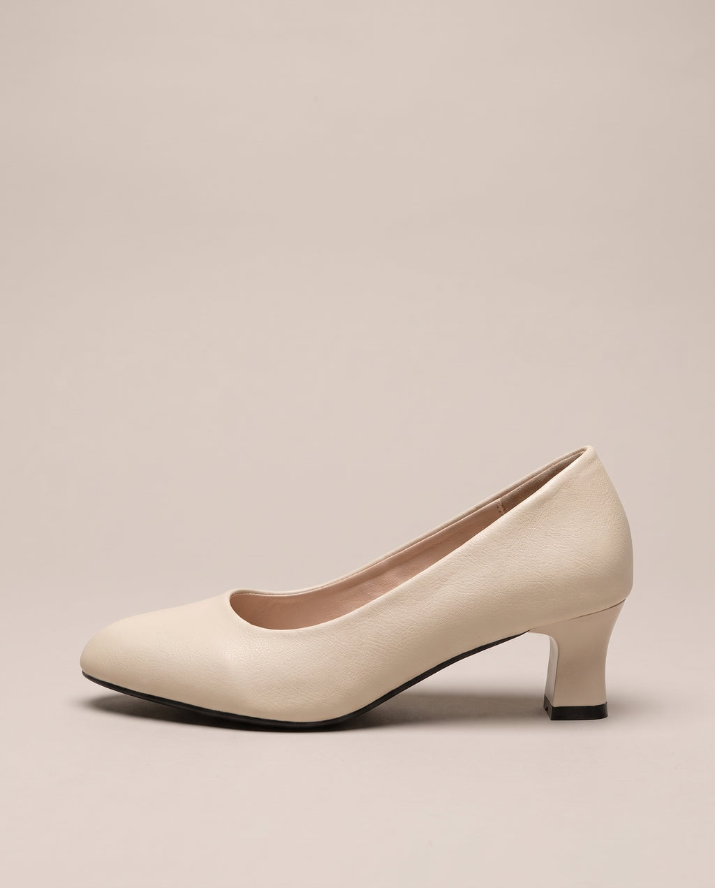 Aveline | Women's Faux Leather Block Heel Pumps Mid-Heel Dress Shoes