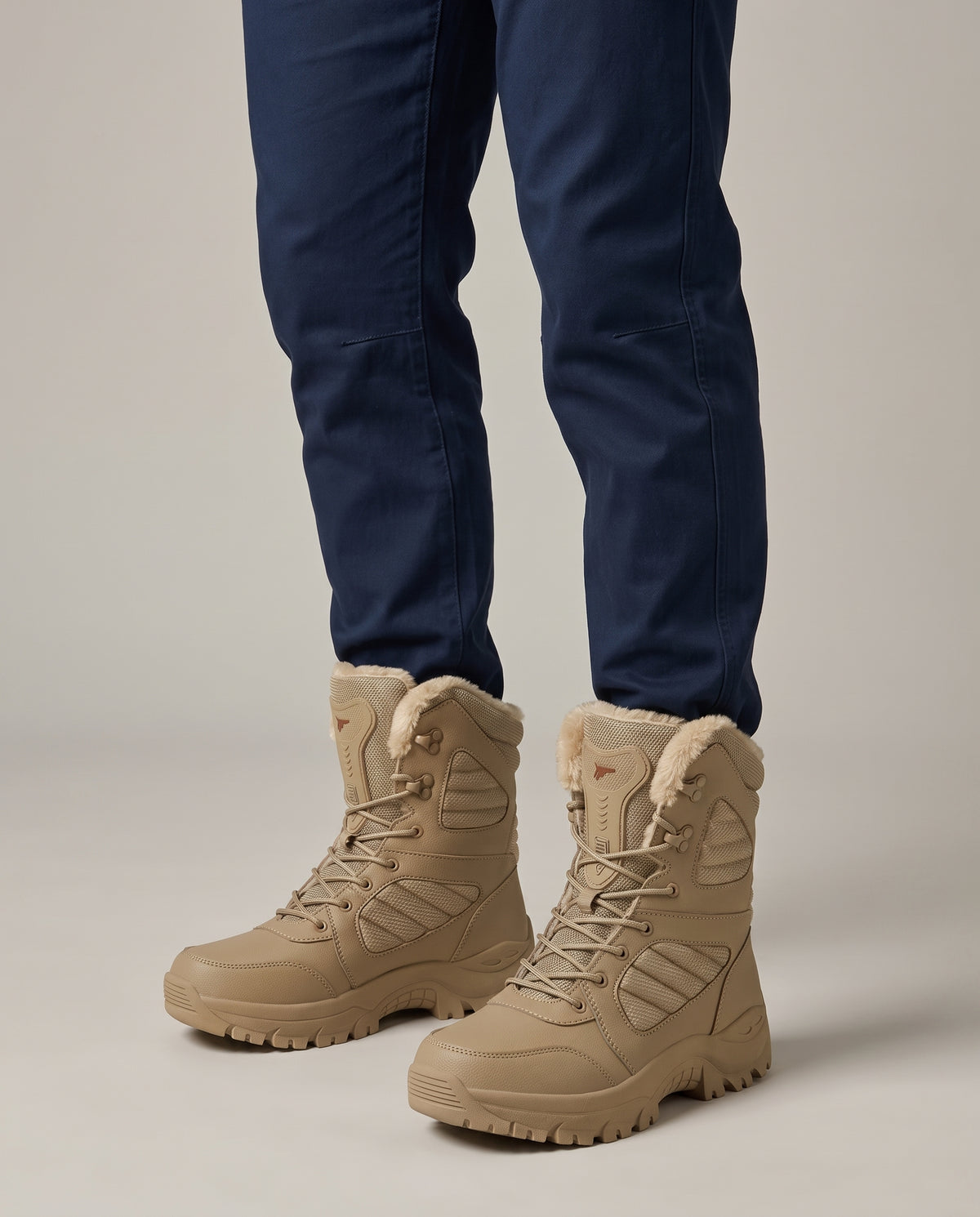 Bastion | Men's Insulated Snow Boots Pull-On Round-Toe Winter Boots