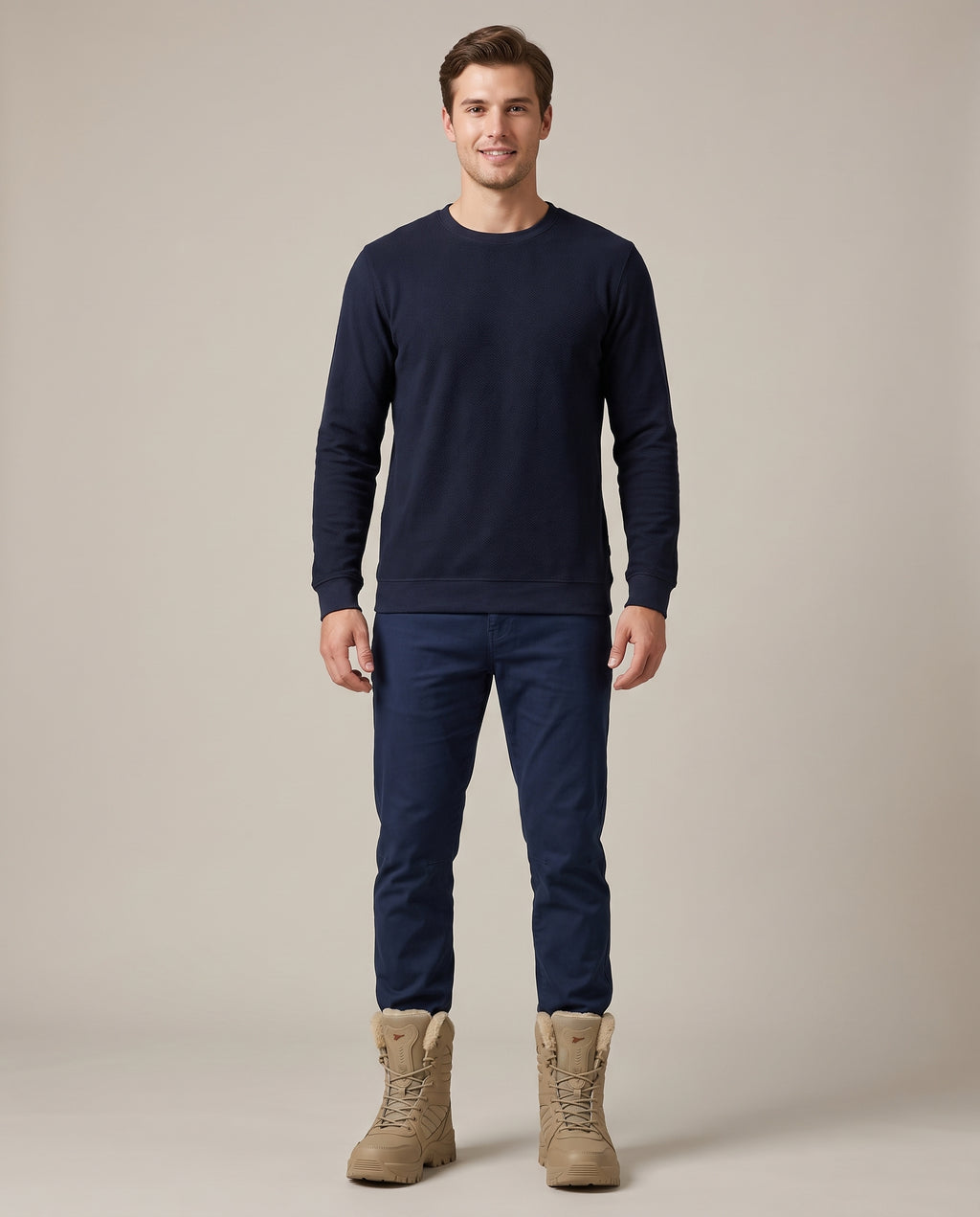 Bastion | Men's Insulated Snow Boots Pull-On Round-Toe Winter Boots