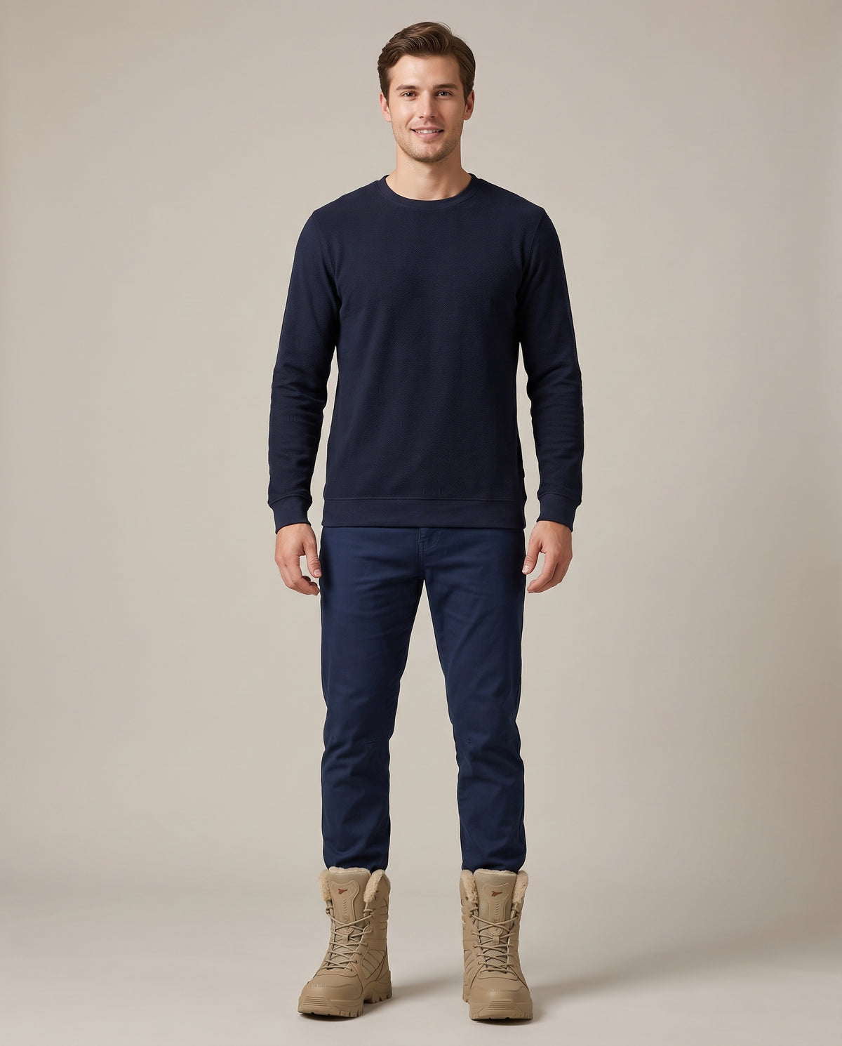 Bastion | Men's Insulated Snow Boots Pull-On Round-Toe Winter Boots