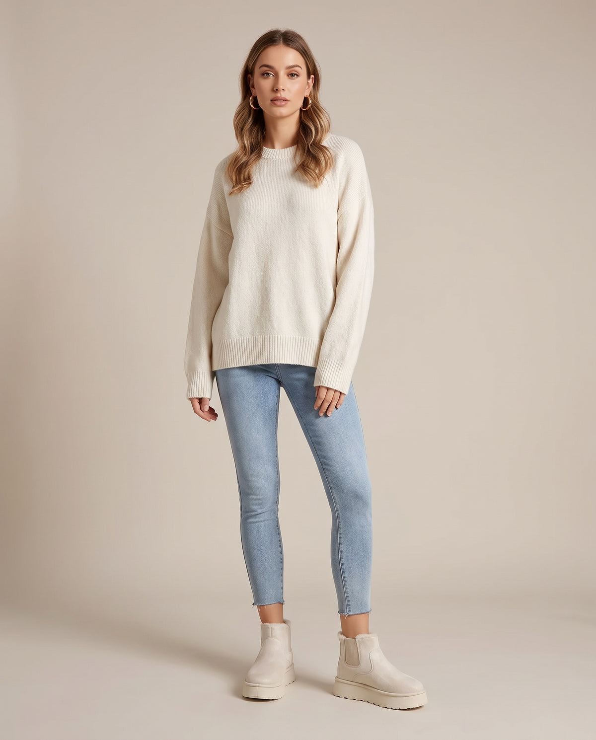 Constance | Women's Faux Fur-Lined Suede Winter Boots Round-Toe Boots