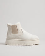 Constance | Women's Faux Fur-Lined Suede Winter Boots Round-Toe Boots