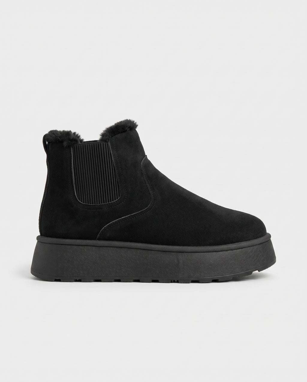 Constance | Women's Faux Fur-Lined Suede Winter Boots Round-Toe Boots