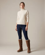 Constance | Women's Suede Fold-Over Snow Boots Side-Zip Winter Boots