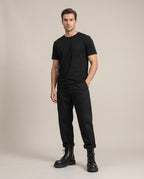 Ombre | Men's Side-Zip Combat Boots Mid-Calf Chunky Sole Boots