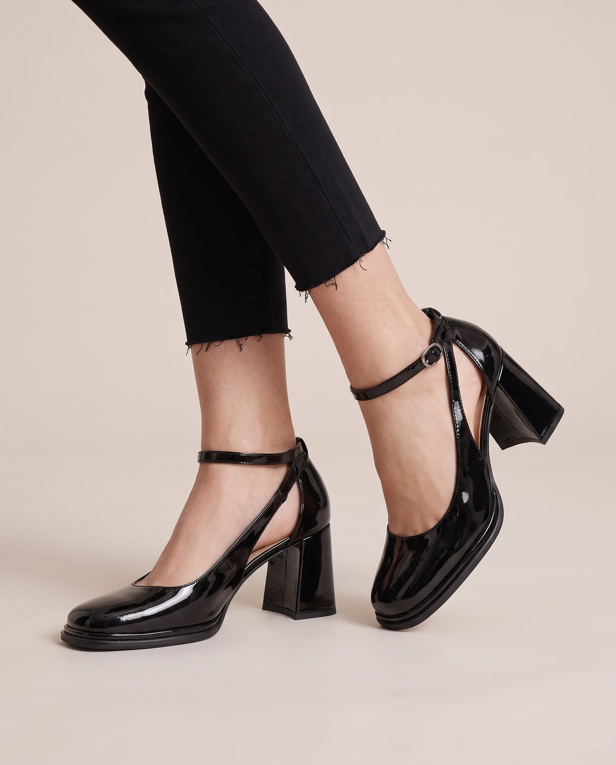 Mirabelle | Women's Faux Leather Mary Janes Low-Heel Strap Shoes
