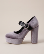 Reine | Women's Platform Mary Jane Heels Chunky Block Heel Round-Toe