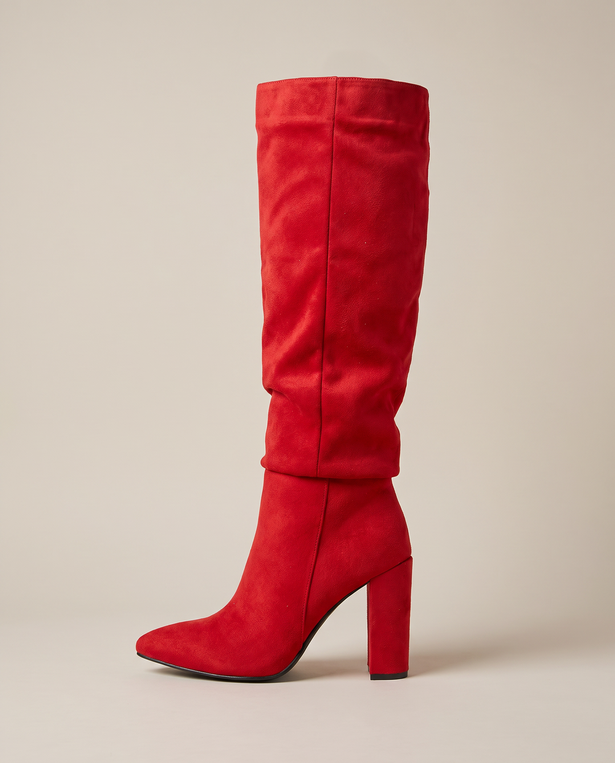 Aveline | Women's Faux Leather Heeled Riding Boots Knee-High Boots