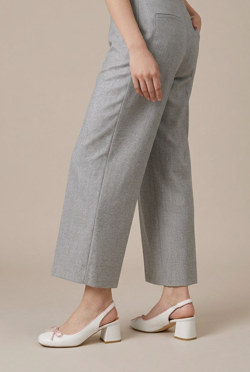 Ondine | Women's Bow-Detail Mary Jane Shoes – Round Toe, Block Heel, Elastic Slip-On Pumps