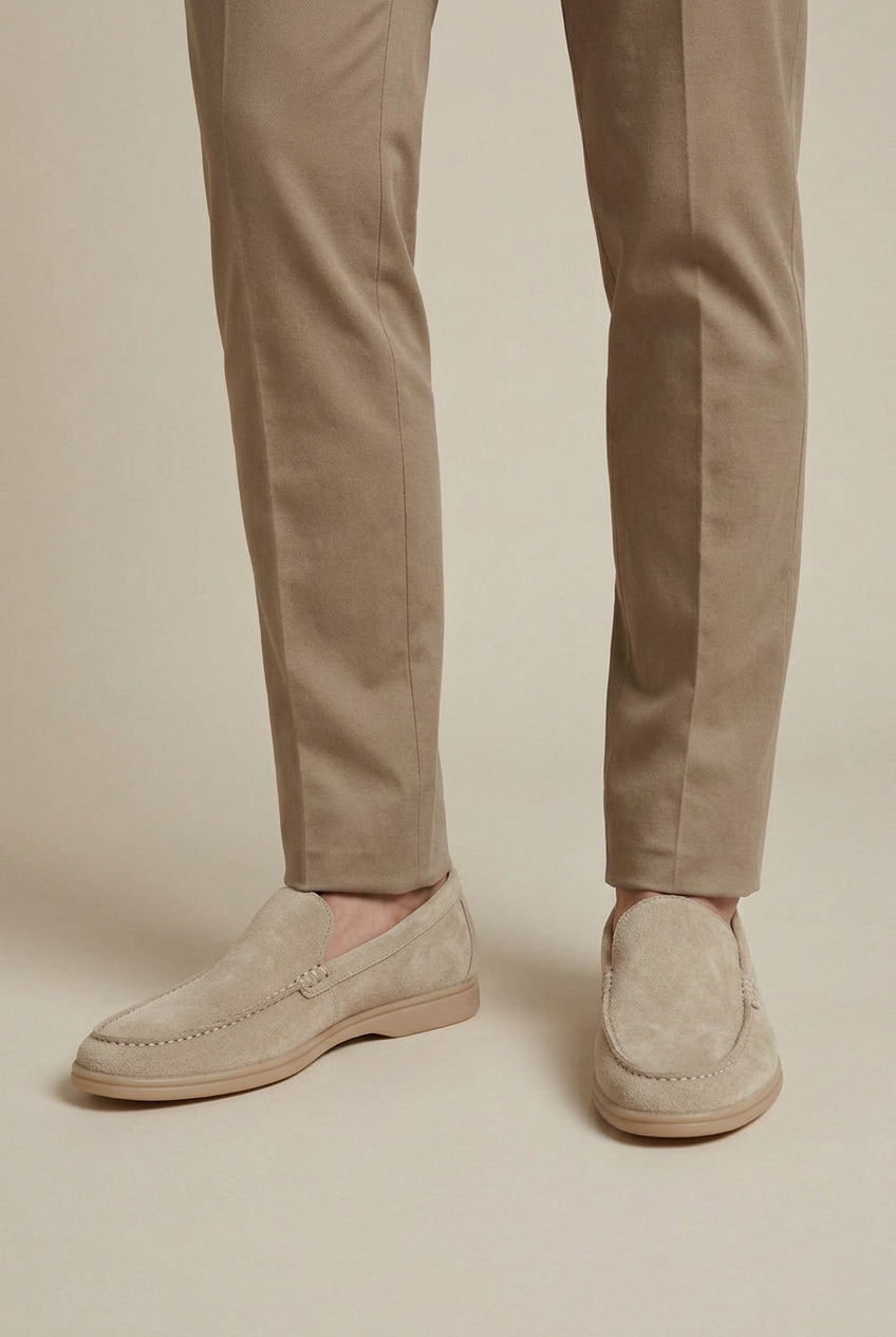 Apollo | Genuine Leather Loafers Slip-On Round Toe Height Increase Anti-Slip