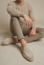 Apollo | Genuine Leather Loafers Slip-On Round Toe Height Increase Anti-Slip