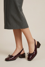 Ondine | Square Toe Mary Jane Sandals Women French Retro Thick Heel