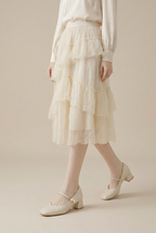 Ondine | Women's Mary Jane Shoes Square-Toe Block-Heel Buckle-Strap Leather Heels