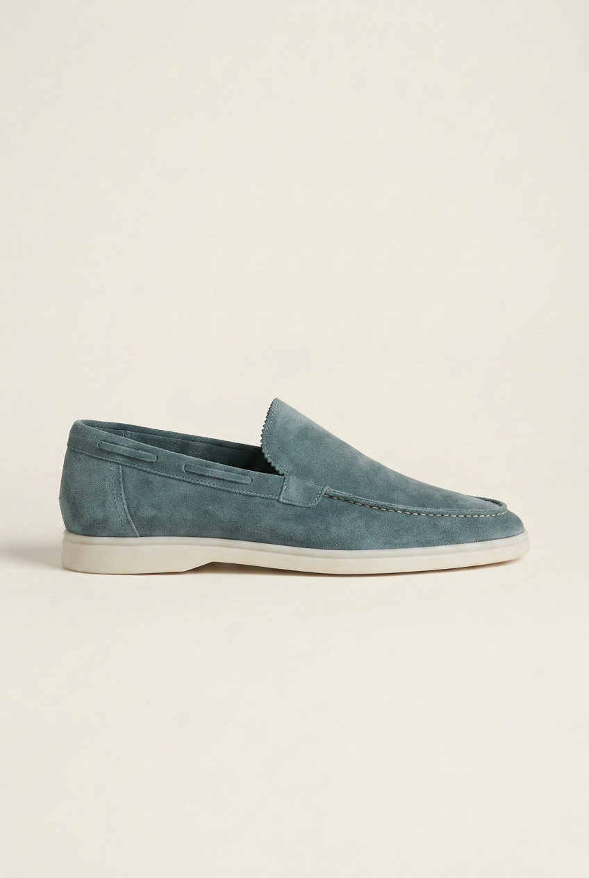 Repere | Men's Suede Driving Loafers Slip-On Flats Casual Moccasin Shoes