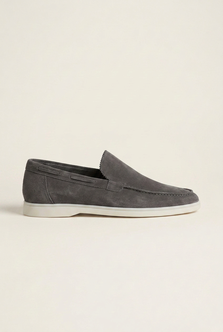 Repere | Men's Suede Driving Loafers Slip-On Flats Casual Moccasin Shoes