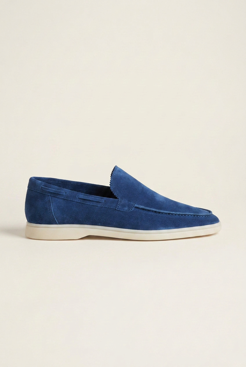 Repere | Men's Suede Driving Loafers Slip-On Flats Casual Moccasin Shoes