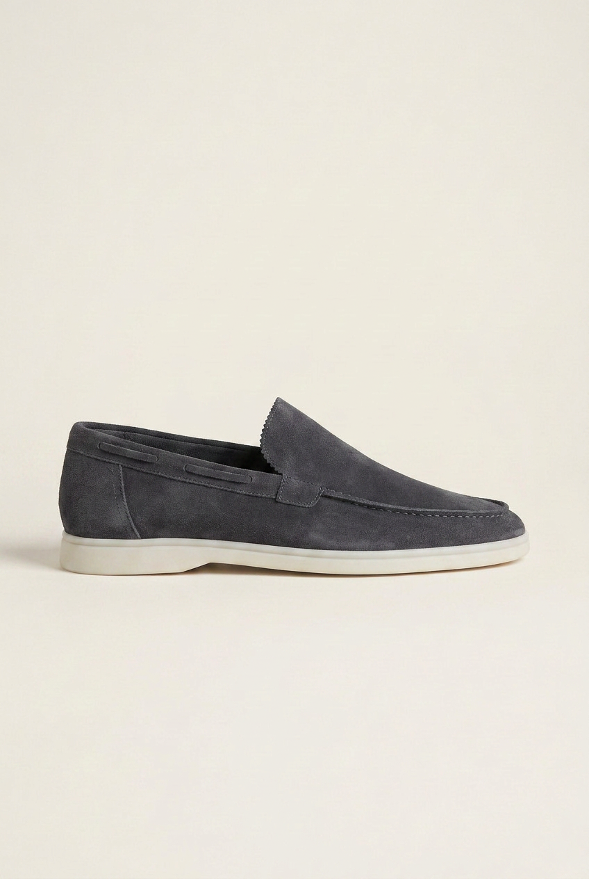 Repere | Men's Suede Driving Loafers Slip-On Flats Casual Moccasin Shoes