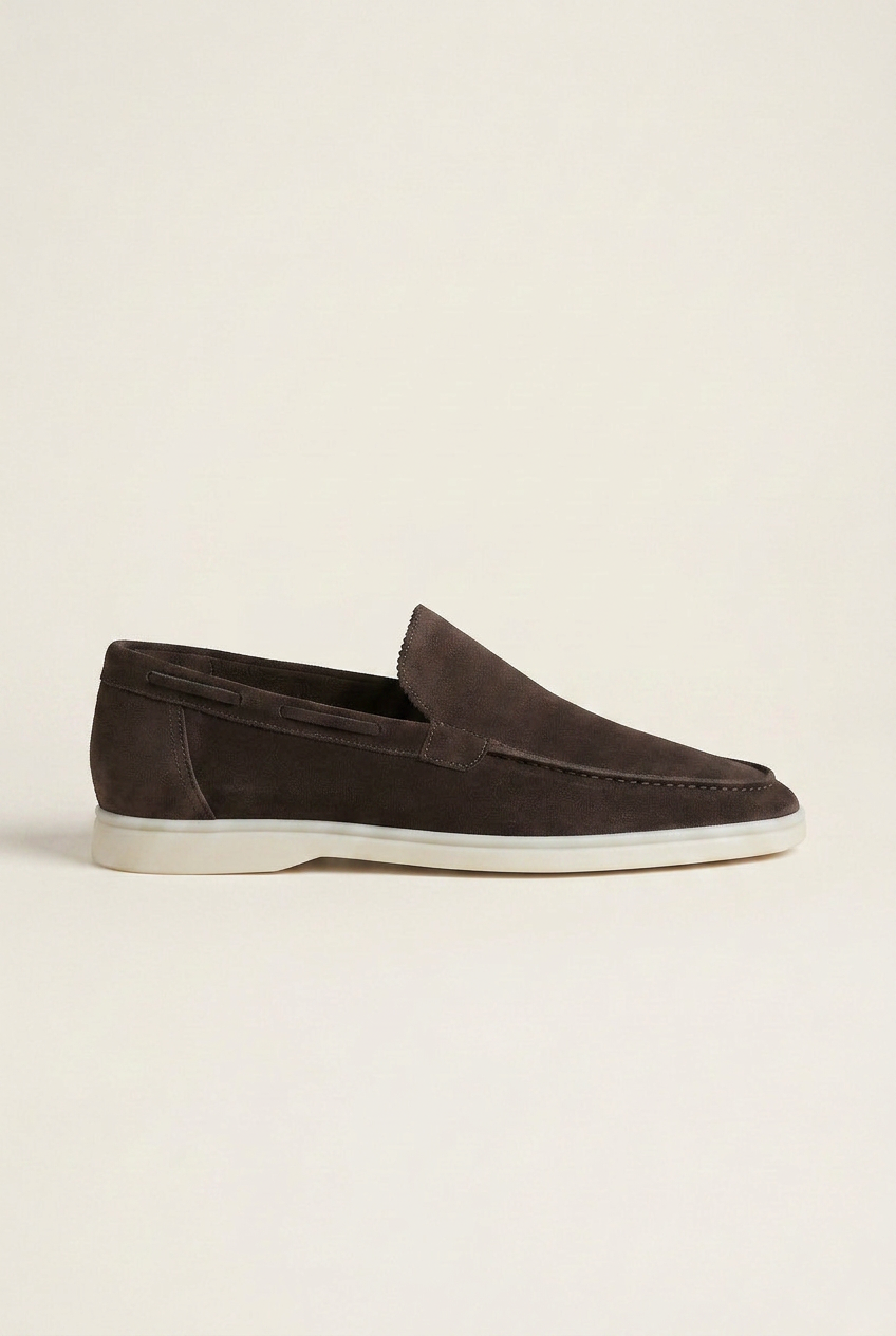 Repere | Men's Suede Driving Loafers Slip-On Flats Casual Moccasin Shoes