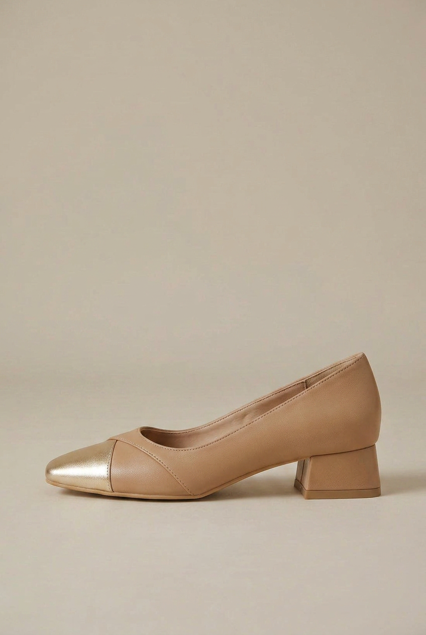 Women's Retro Square Toe Mary Janes – Genuine Leather Chunky Block Heel Slip-On Pumps Halloway Reed