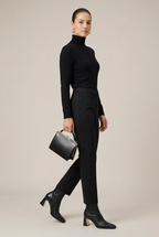 Seraphine | Square Toe Thick Heel Chelsea Boots French Maillard Stretch Ankle Boots