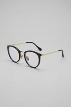 Lumen | Retro Blue Light Glasses Round Frame Metal Rivet Unisex Lightweight