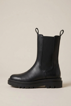 Women's Retro Mid-Calf PU Boots - Classic Round Toe Slip-On Martin Style Halloway Reed