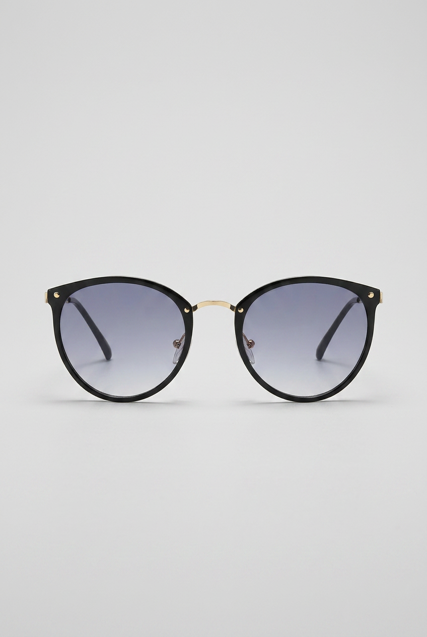 Lumen | Retro Blue Light Glasses Round Frame Metal Rivet Unisex Lightweight