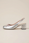 Women's Bow-Detail Mary Jane Shoes – Round Toe, Block Heel, Elastic Slip-On Pumps Halloway Reed