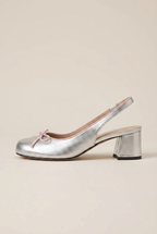Women's Bow-Detail Mary Jane Shoes – Round Toe, Block Heel, Elastic Slip-On Pumps Halloway Reed