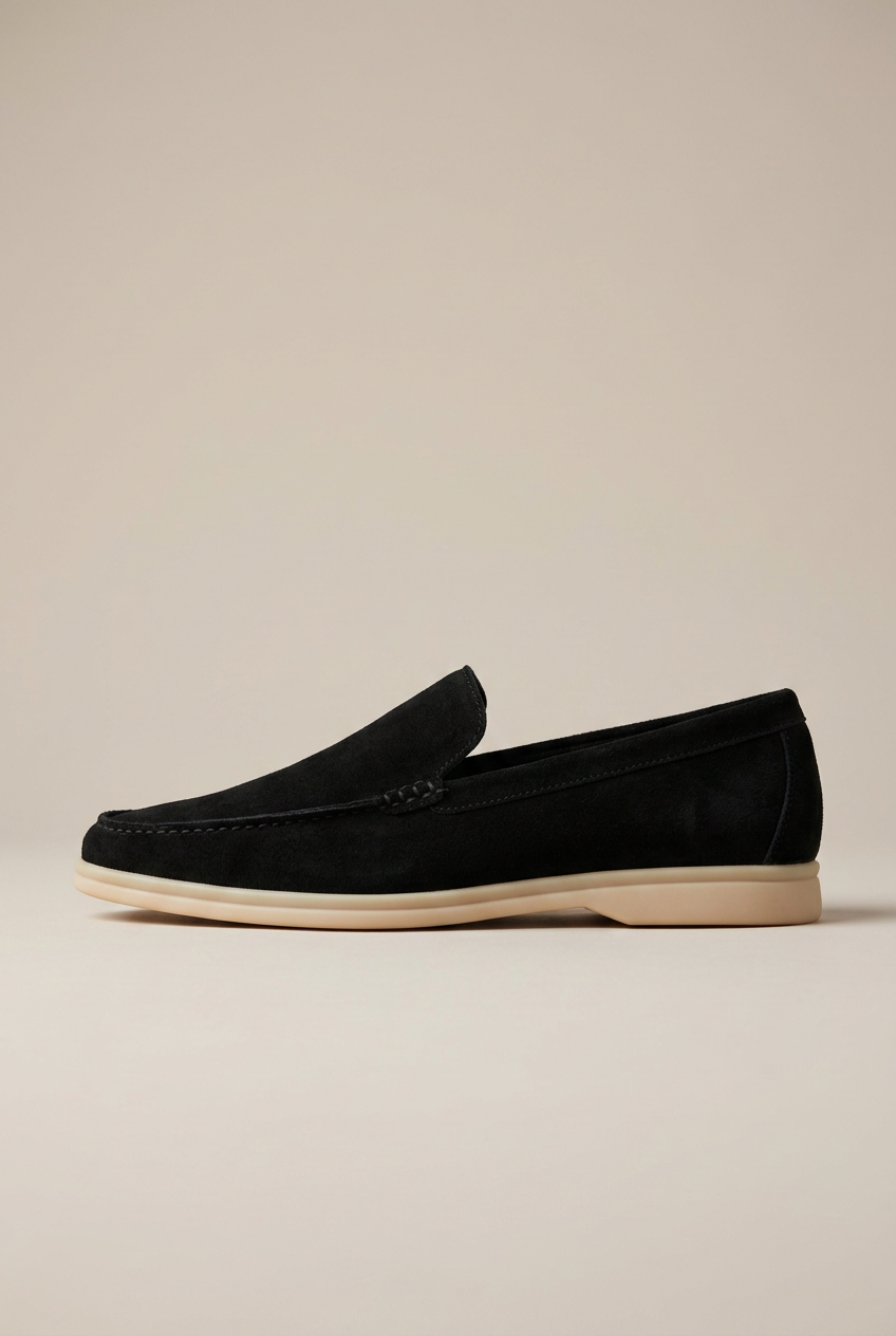 Apollo | Genuine Leather Loafers Slip-On Round Toe Height Increase Anti-Slip