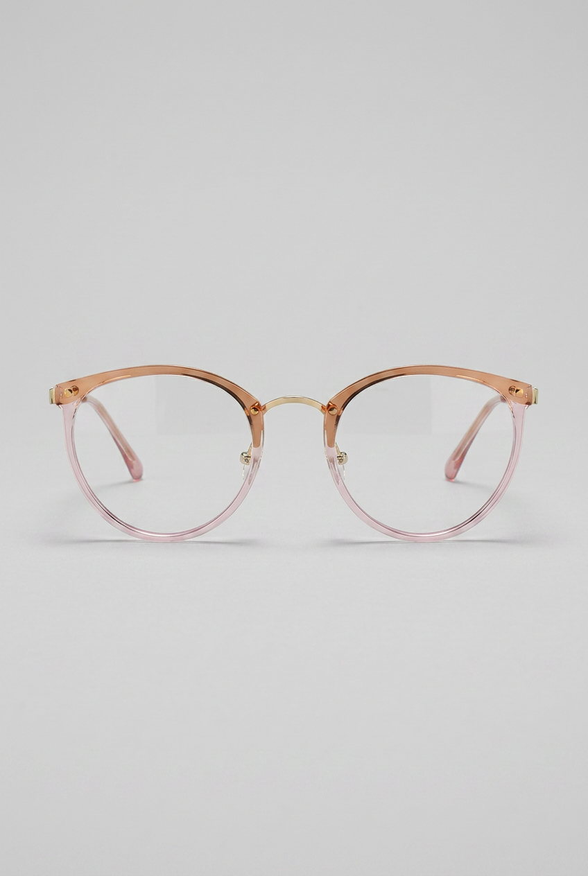 Lumen | Retro Blue Light Glasses Round Frame Metal Rivet Unisex Lightweight