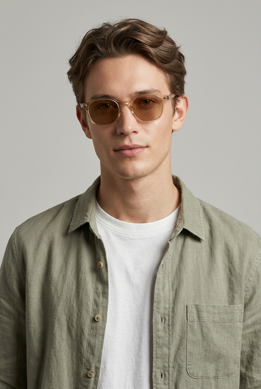 Vantage | Polygon Sunglasses TR90 Metal Frame UV400 Lightweight Full Frame