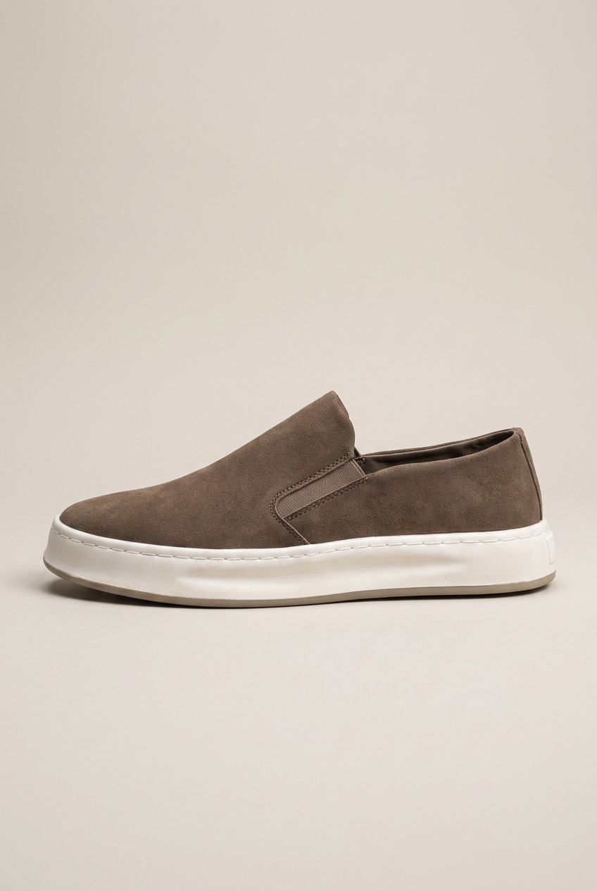 Repere | Men's Casual Slip-On Loafers Round Toe Breathable Flat Comfort