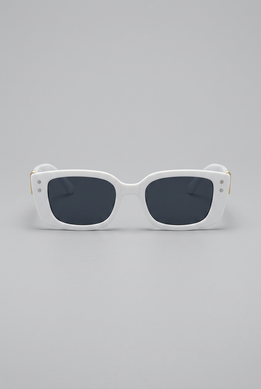 Noir | Frameless Square Sunglasses Rimless Lightweight UV400 Category 4 Lens