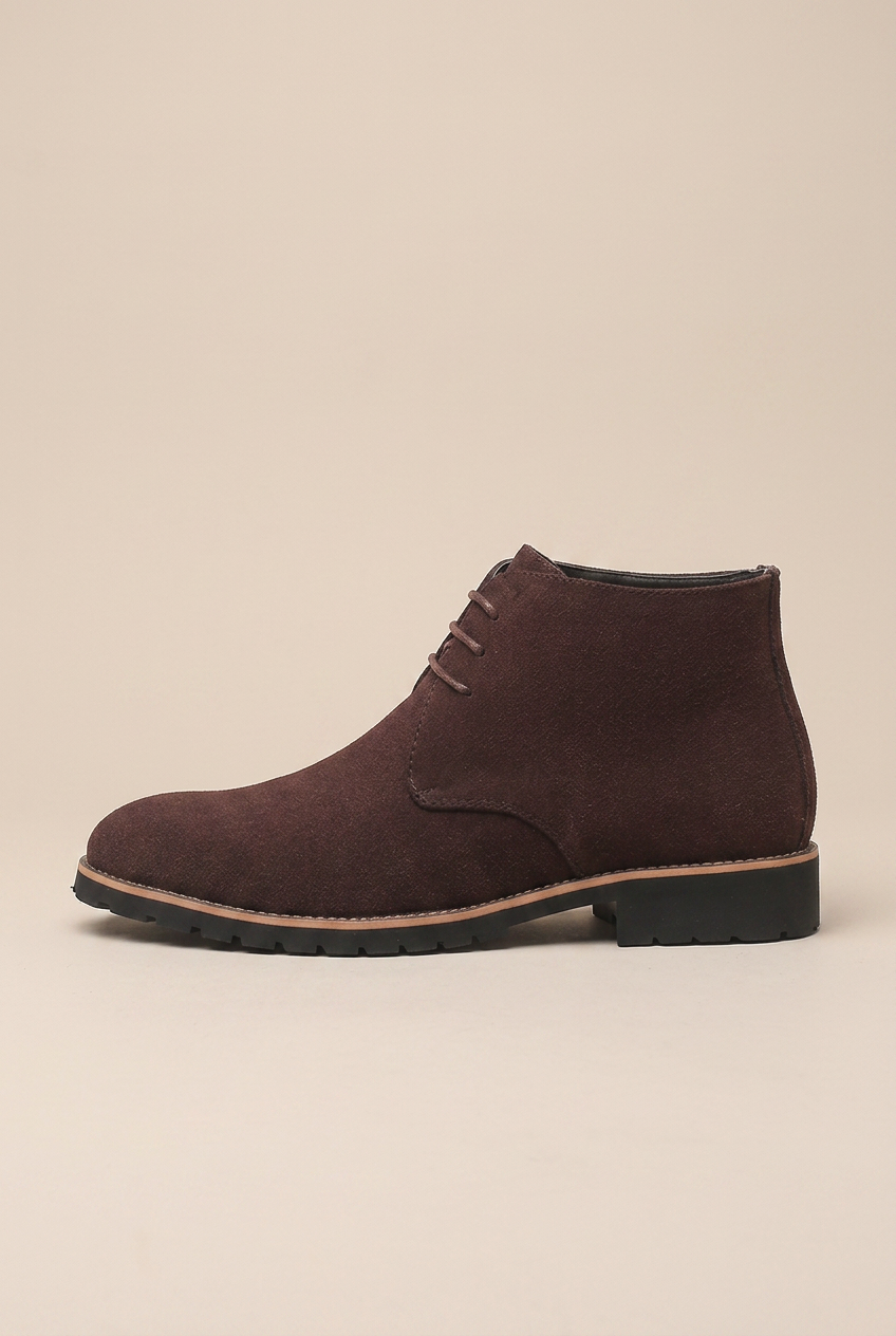 Facette | Pointed Toe Lace-Up Martin Boots Men's Low Heel Chelsea Ankle Boots