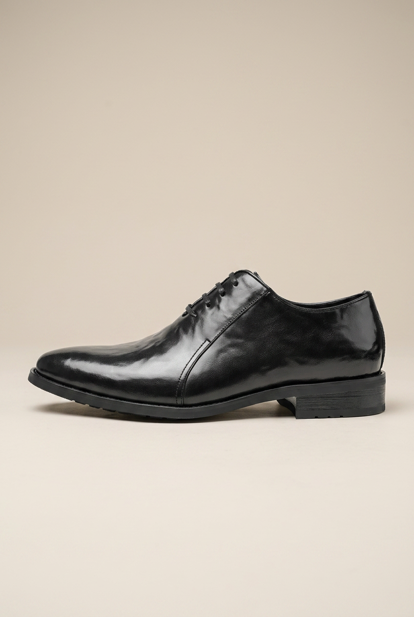 Bastion | Men's Leather Lace-Up Shoes Brown Business-Casual Pointed-Toe British Dress Shoes