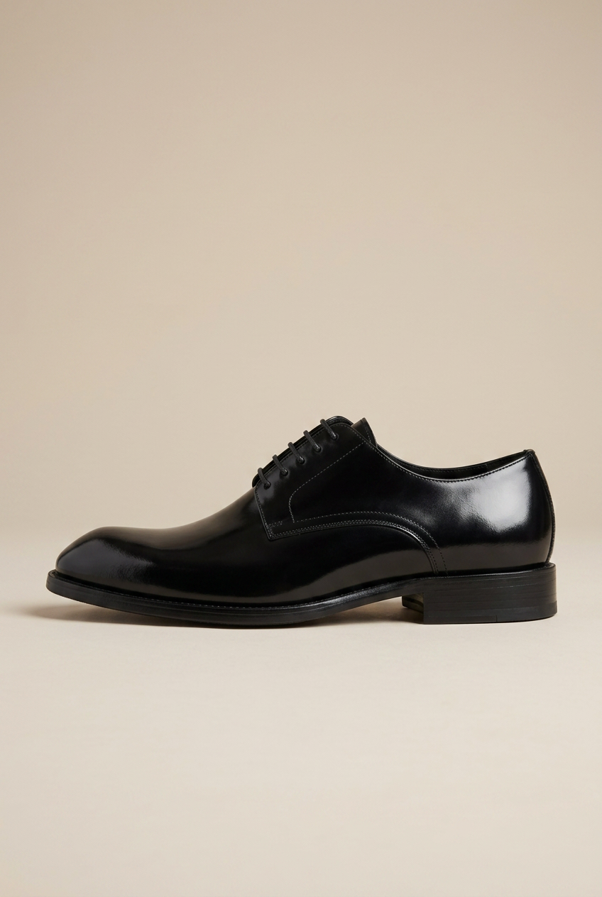 Bastion | Square Toe Leather Shoes Vintage Wood Grain Handcrafted Lightweight