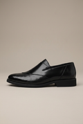 Facette | Men's Leather Slip-On Shoes Pointed Toe Breathable Dress Shoes