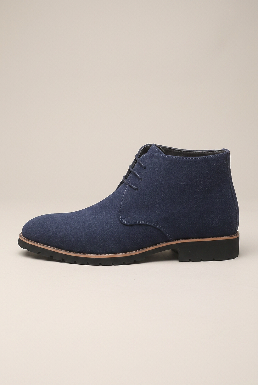 Facette | Pointed Toe Lace-Up Martin Boots Men's Low Heel Chelsea Ankle Boots
