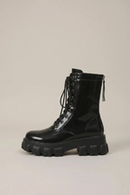 Women's Chunky High Heel Mid-Calf Boots – Round Toe Back Zipper Platform Fashion Boots Halloway Reed